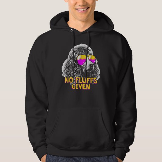 Veste À Capuche Poodle Pas de bouffées Drôle (Devant)