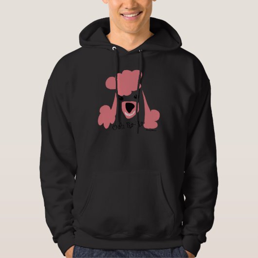 Veste À Capuche Poodle rose (Devant)