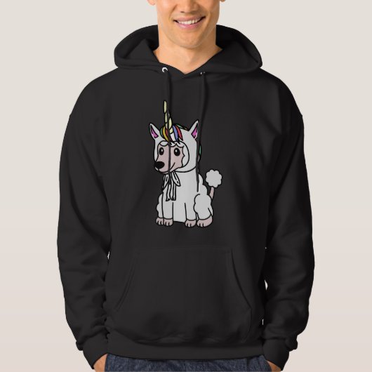 Veste À Capuche Poodle Unicorn Casquette (Devant)