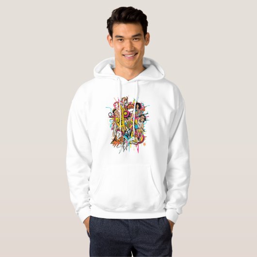 Veste À Capuche Pop Art Style Tee – Bold Retro Design (Devant entier)