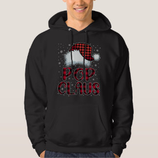 Veste À Capuche Pop Claus Joyeux Buffalo Noël Plaid Red Père Noël