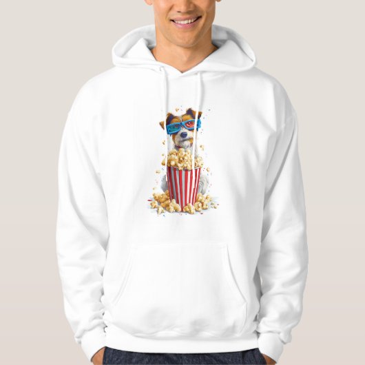 Veste À Capuche Popcorn Pup � Movie Night Dog (Devant)
