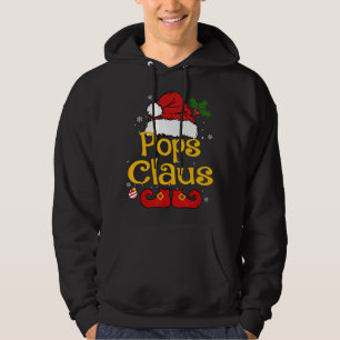 Veste À Capuche Pops Claus Pajama de Noël Famille Correspondant No