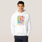 VESTE À CAPUCHE POPSICLES POP ART (Devant entier)