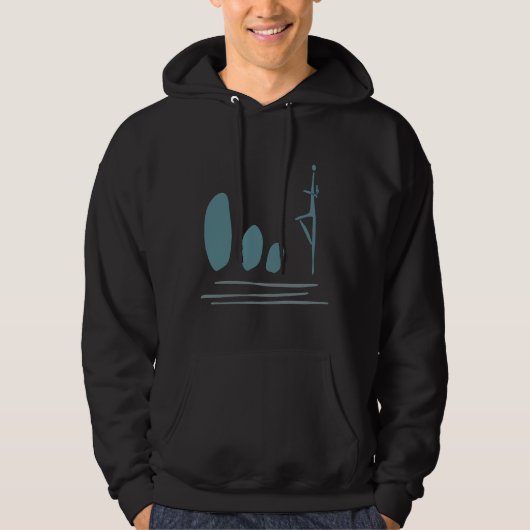 Veste À Capuche Pose de yoga (Devant)