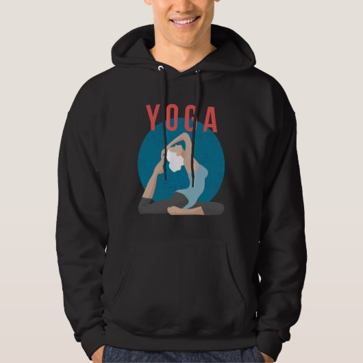 Veste À Capuche Pose de yoga (Devant)