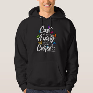 Veste À Capuche Posez Toute Votre Anxiété Sur Lui 1 Pierre 57 Bibl