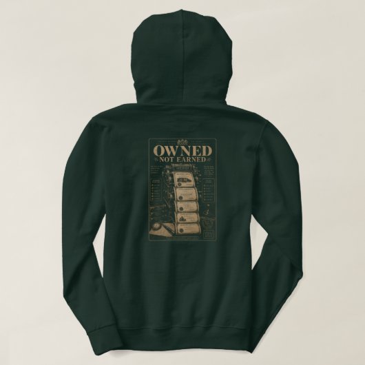 Veste À Capuche Possédé, pas gagné (Design dos)