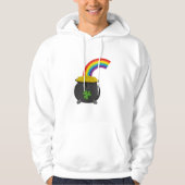 Veste À Capuche Pot de dessin en or arc-en-ciel (Devant)