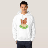 Veste À Capuche Poule sur un œuf en or (Devant entier)
