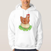 Veste À Capuche Poule sur un œuf en or (Devant)