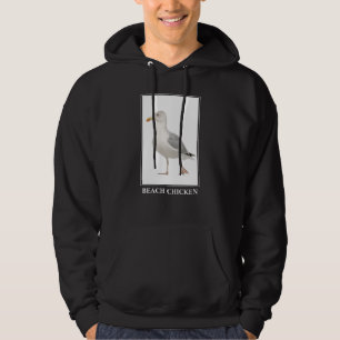 Veste À Capuche Poulet de Plage - Humour de goéland de Mouette de