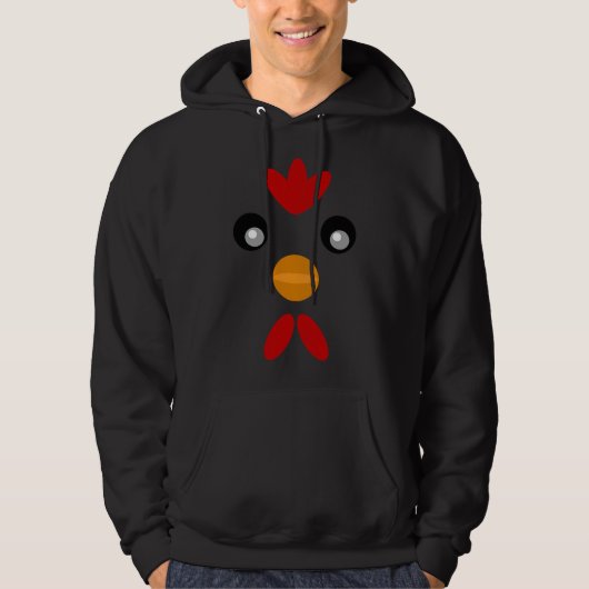 Veste À Capuche Poulet Visage mignon Chick (Devant)