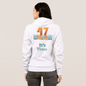 Veste à capuche pour femmes Sunset 47 Blanc (Dos entier)