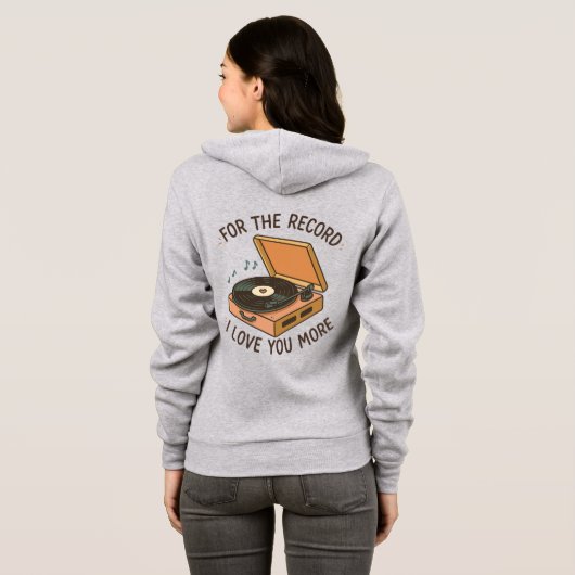 Veste À Capuche Pour le compte rendu : Je t'aime plus 💖 (Dos entier)