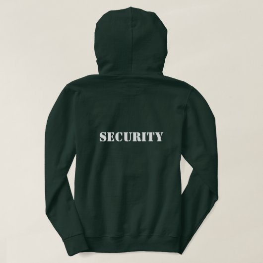Veste à capuche pour le personnel de sécurité d'év (Design dos)