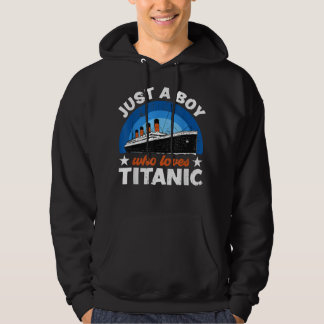 Veste À Capuche Pour les garçons qui aiment juste le Titanic RMS