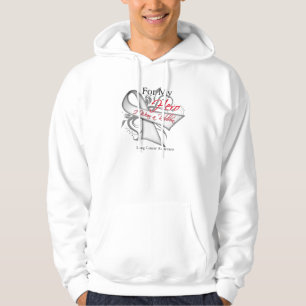 Veste À Capuche Pour mon héros je porte un cancer de poumon de