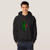 Veste À Capuche Pourquoi la bouteille de vin (Devant entier)