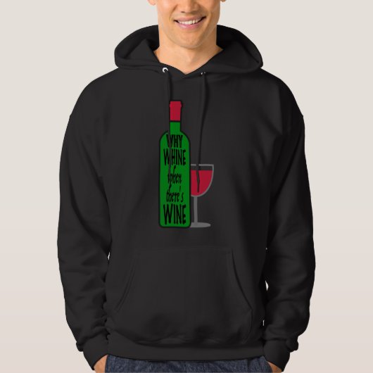 Veste À Capuche Pourquoi la bouteille de vin (Devant)