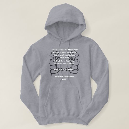 Veste À Capuche Pourquoi nous avons" Free Will." (Design devant)