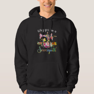 Veste À Capuche Pourquoi Oui Je Suis Une Machine À Coudre Sewciopa