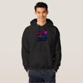 Veste À Capuche Pourquoi pas les deux mignons Bisexual Fierté Drap (Devant entier)