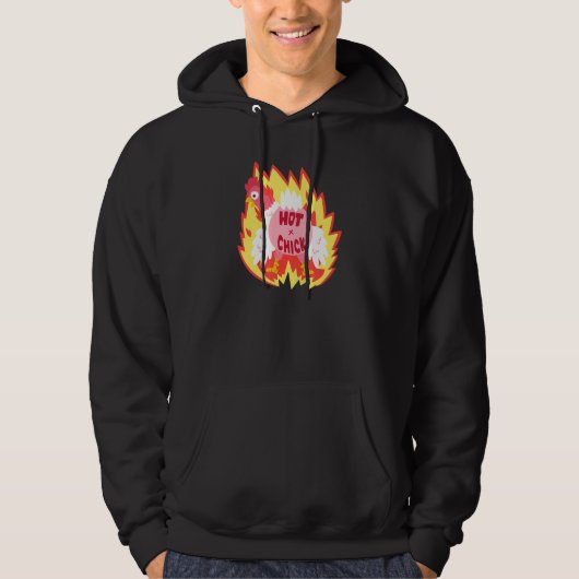 Veste À Capuche Poussette chaude sur poulet au feu (Devant)