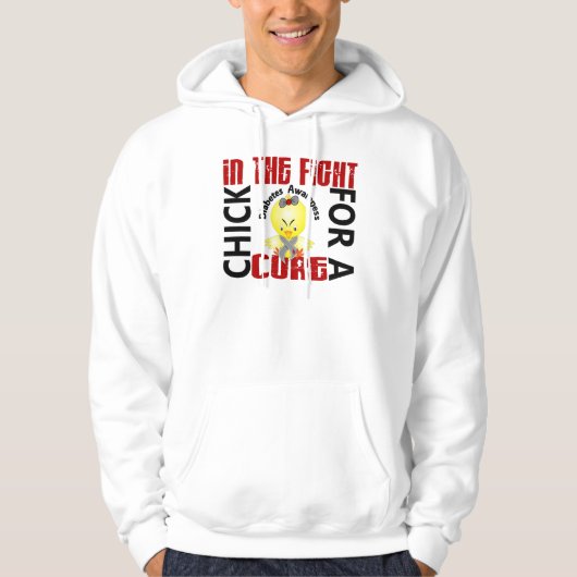 Veste À Capuche Poussin dans le diabète de combat (Devant)