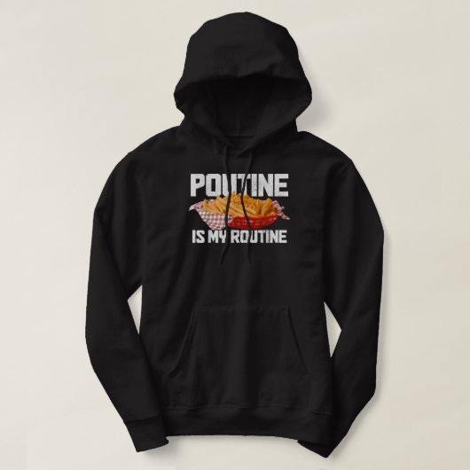 Veste À Capuche Poutine Est Ma Fierté Courante D'Alimentation Cana (Design devant)