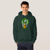 Veste À Capuche Powered by Beer St Patrick’s Day Shirt – moletom (Devant entier)
