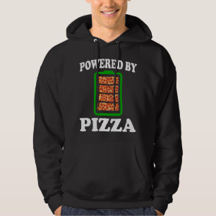 Veste À Capuche Powered By Pizza - Pizza Drôle