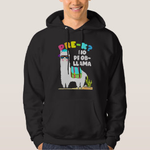 Veste À Capuche PRE-K No Prob-Llama Retour À L'École Llama Alpaca