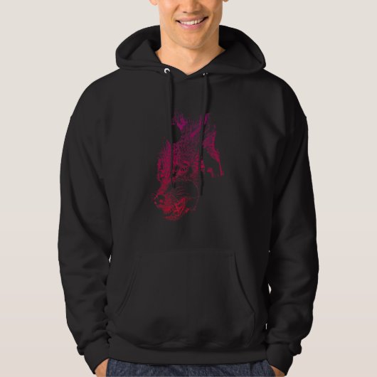 Veste À Capuche Prédateur Forêt Animale Faune Portrait Wolf Wolf (Devant)