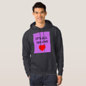 Veste à capuche premium tout pour l'amour (Devant entier)
