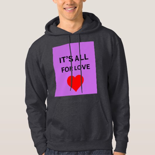 Veste à capuche premium tout pour l'amour (Devant)