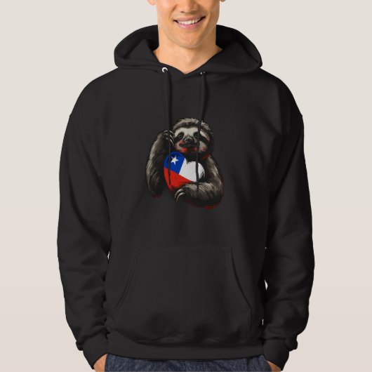 Veste À Capuche Pride chilienne Racines chilienne Drapeau chilien (Devant)