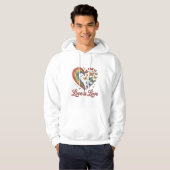 Veste À Capuche Pride Papillon Cœur L'Amour Est L'Amour Conception (Devant entier)