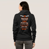 Veste À Capuche Prière du guerrier...MS (Dos entier)