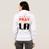 Veste À Capuche Priez pour LA ・ Prière pour Los Angeles Jeter l'or (Dos entier)