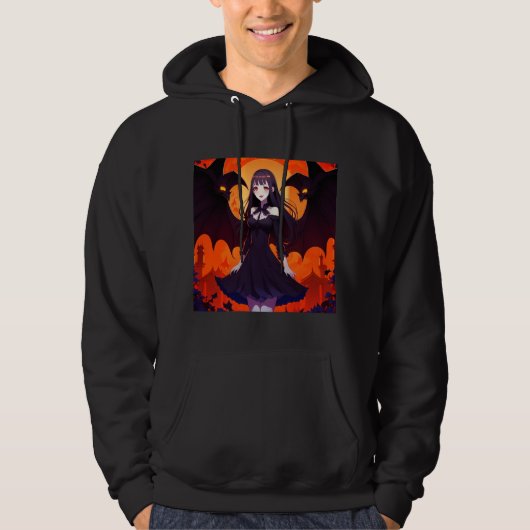 VESTE À CAPUCHE PRINCESS VAMPIRE DES BATS - GOTHIQUE (Devant)
