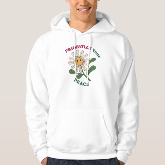 Veste À Capuche Prioriser votre paix (Devant)