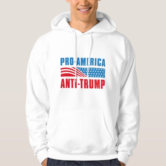 Veste À Capuche Pro-America Anti-Trump (Devant)