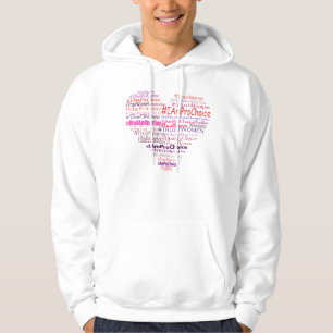 Veste À Capuche Pro choix avec le coeur