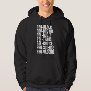 Veste À Capuche Pro Noir Pro Brun Pro Queer Trans Choix Science