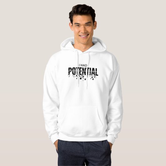 Veste À Capuche Prof de physique drôle j'avais un humour potentiel (Devant entier)