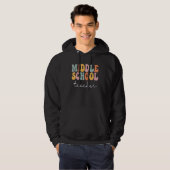 Veste À Capuche Professeur de collège Rétro Groovy Joyeux Premier (Devant entier)