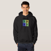 Veste À Capuche Professeur de physique de table périodique (Devant entier)