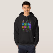 Veste À Capuche Professeur de science de la table périodique chimi (Devant entier)