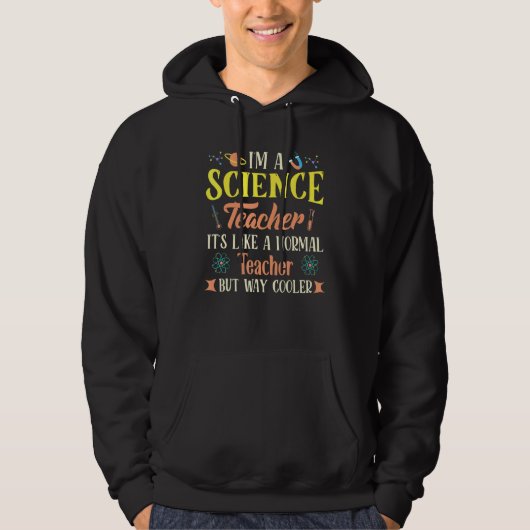Veste À Capuche Professeur De Sciences Comme Un Enseignant Normal (Devant)